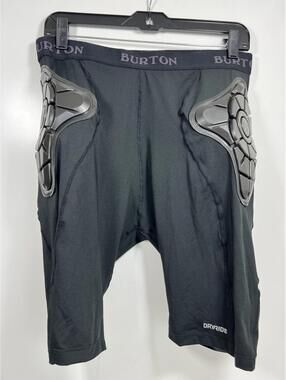 Burton Total Impact Padded Dryride G-Form Shorts Sz Large Black Snowboard